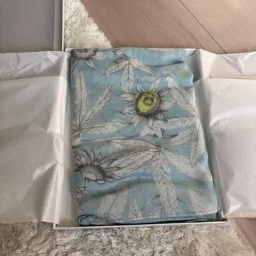 해바라기 프린트 UV컷 스카프 일본제