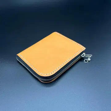 L자 지퍼 컴팩트 지갑