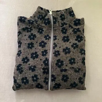 플라워 더블 지퍼 트레이닝복