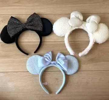 리본 포함 머리띠 3개 세트