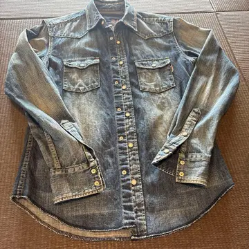 FREE CITY 데님 셔츠 버튼 업