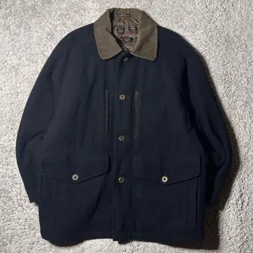 빈티지 울 자켓 미들 옷깃 코듀로이 절개 90s 구제 의류