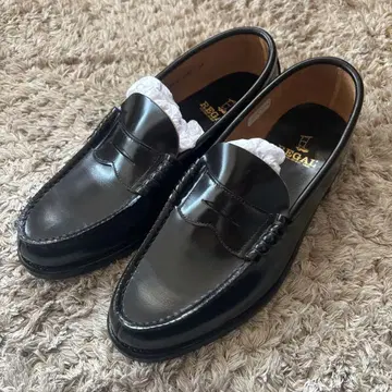 REGAL 블랙 가죽 로퍼 12177N