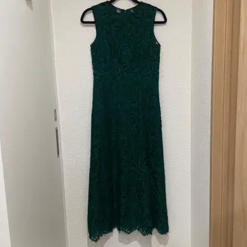 그레이스 콘티넨탈 다크 그린 레이스 맥시 드레스