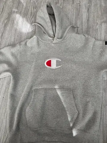 Champion atmos 콜라보 후드 부착 후드티 L 그레이