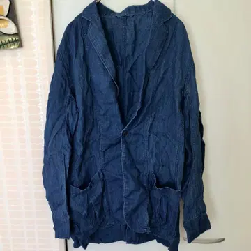 Elephant Blanc 자켓 다크 블루 커버올 남성용