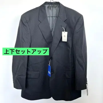 새상품 울 100% 더블 브레스트 비즈니스 정장 자켓 네이비 상하의