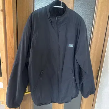 발수 나일론 x 샤기 플리스 스탠드 블루종 리버서블