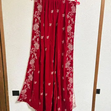 파키스탄 자수 벨벳 숄