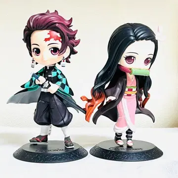 2 귀멸의 칼날 카마도 탄지로 카마도 네즈코 Q posket 피규어