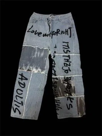 .KOM 데미지 데님 청바지