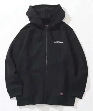 Dickies 블랙 풀 집업 후드티 M 사이즈