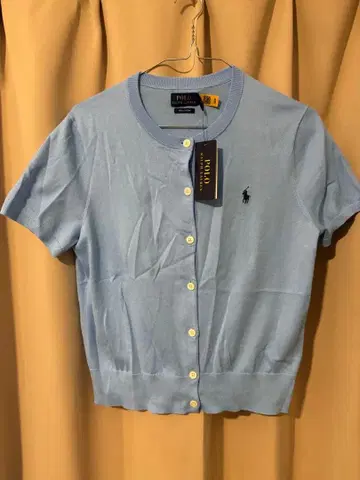 랄프 로렌 반팔 가디건 S 사이즈