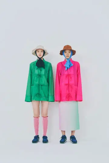 새상품급 NON TOKYO 리본 쿵푸 나일론 셔츠 논토쿄 차이나