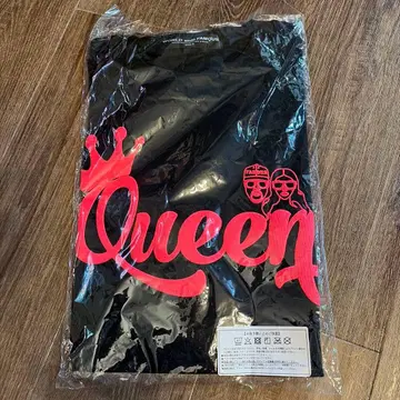 FAMOUS Queen T셔츠 블랙 빨간색 로고