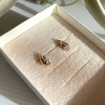 [새상품급] 핑크 골드 귀걸이 로즈 골드 양쪽 귀