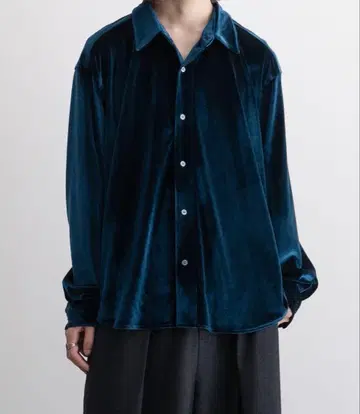 미사용에 가까운 Casper John 벨루어 셔츠 블루