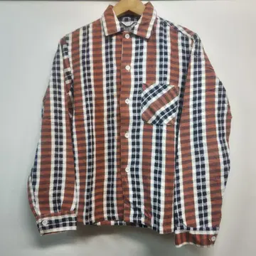50s~60s Sport Shirt 프린트 플란넬 셔츠 S 미국제