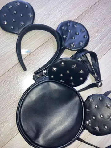 미키마우스 모양 머리띠 & 백 세트