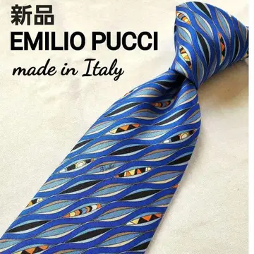 미사용 새상품 EMILIO PUCCI 푸치 블루 페이즐리 멋진 넥타이
