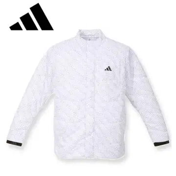 adidas 화이트 도트 자켓 M 사이즈