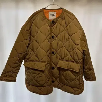 ZARA 자라 브라운 퀼팅 자켓 170/88A