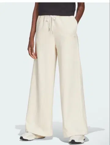 adidas 아이보리 와이드 팬츠 L