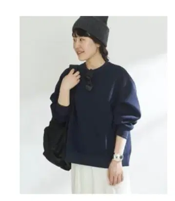 minimal 네이비 맨투맨 프리 사이즈/plage