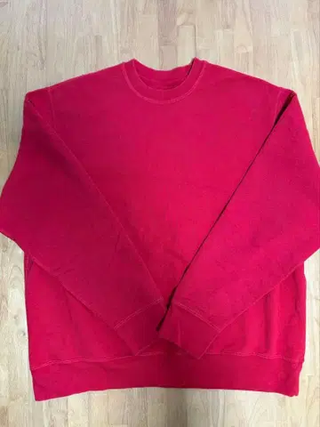 upperfieldone 크루넥 맨투맨 빨간색 XXL