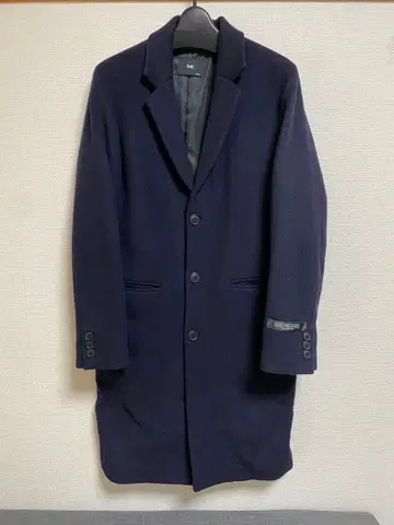 HARE 네이비 체스터 코트 S
