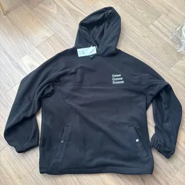 UNFRM 블랙 플리스 후드티 M 사이즈