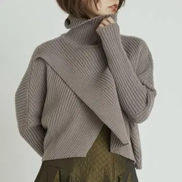 프레이 아이디 크롭 니트탑 2WAY