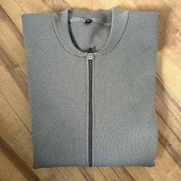 집업 그레이 가디건 포켓 있음 M