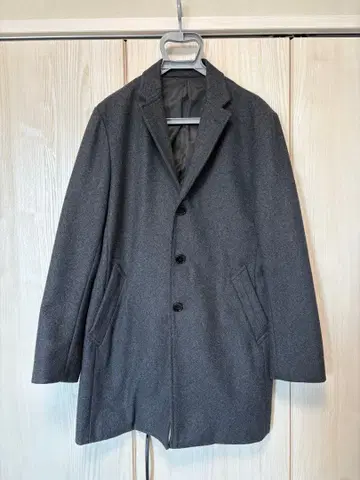 COMME CA ISM 그레이 체스터 코트 L