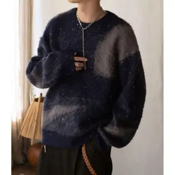 epnok 추상 루즈 니트