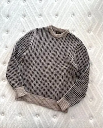 새상품급! LLbean 바즈아이 니트 M 필기체 택 복각 vintage