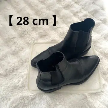 [ GU ] 사이드 고어 부츠 블랙 숏부츠 블랙 28cm