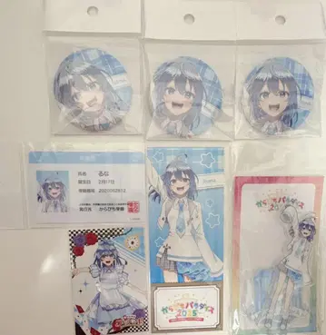 컬러풀 피치 루나 아크릴 스탠드 캔 배지 카라피치 파라다이스