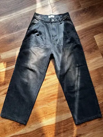 빈티지 메이크 와이드 테이퍼드 데님