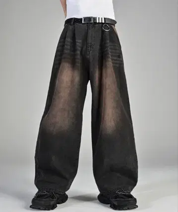 빈티지 메이크 와이드 테이퍼드 데님