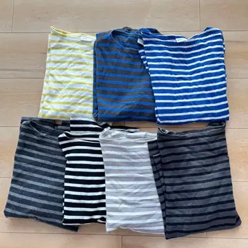 7개 세트 사이즈 1 ORCIVAL 오르발 스트라이프 보더 긴팔