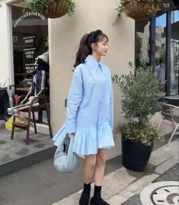 Bibiy. 셔츠 원피스