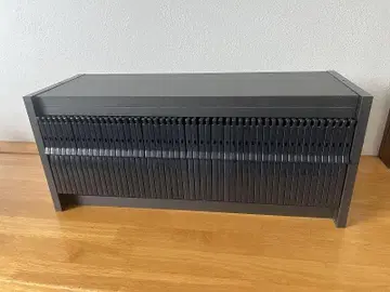 CD/DVD 랙 50매 수납 (블랙) CD 케이스 레트로 미사용품