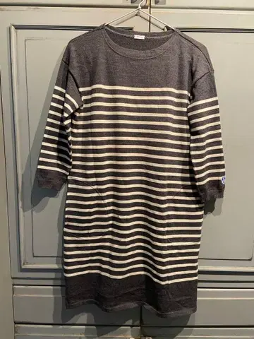 ORCIVAL 스트라이프 오부 소매 니트