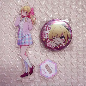 최애의 아이 이치고 프로덕션 팬 감사제 루비 아크릴 스탠드 캔뱃지