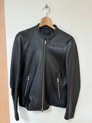 STUDIOUS 블랙 가죽 자켓 사이즈 2