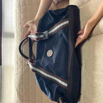 네이비 나일론 토트백 대용량