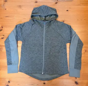 PUMA 풀 집업 후드티 카키색