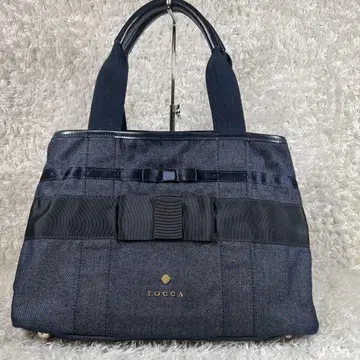 [ TOCCA ] 토트백 리본 포함 데님 원단