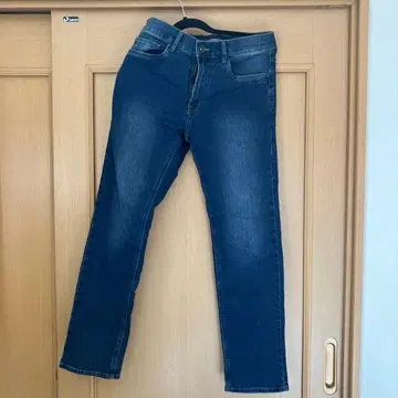 다크 블루 스트레이트 레그 데님